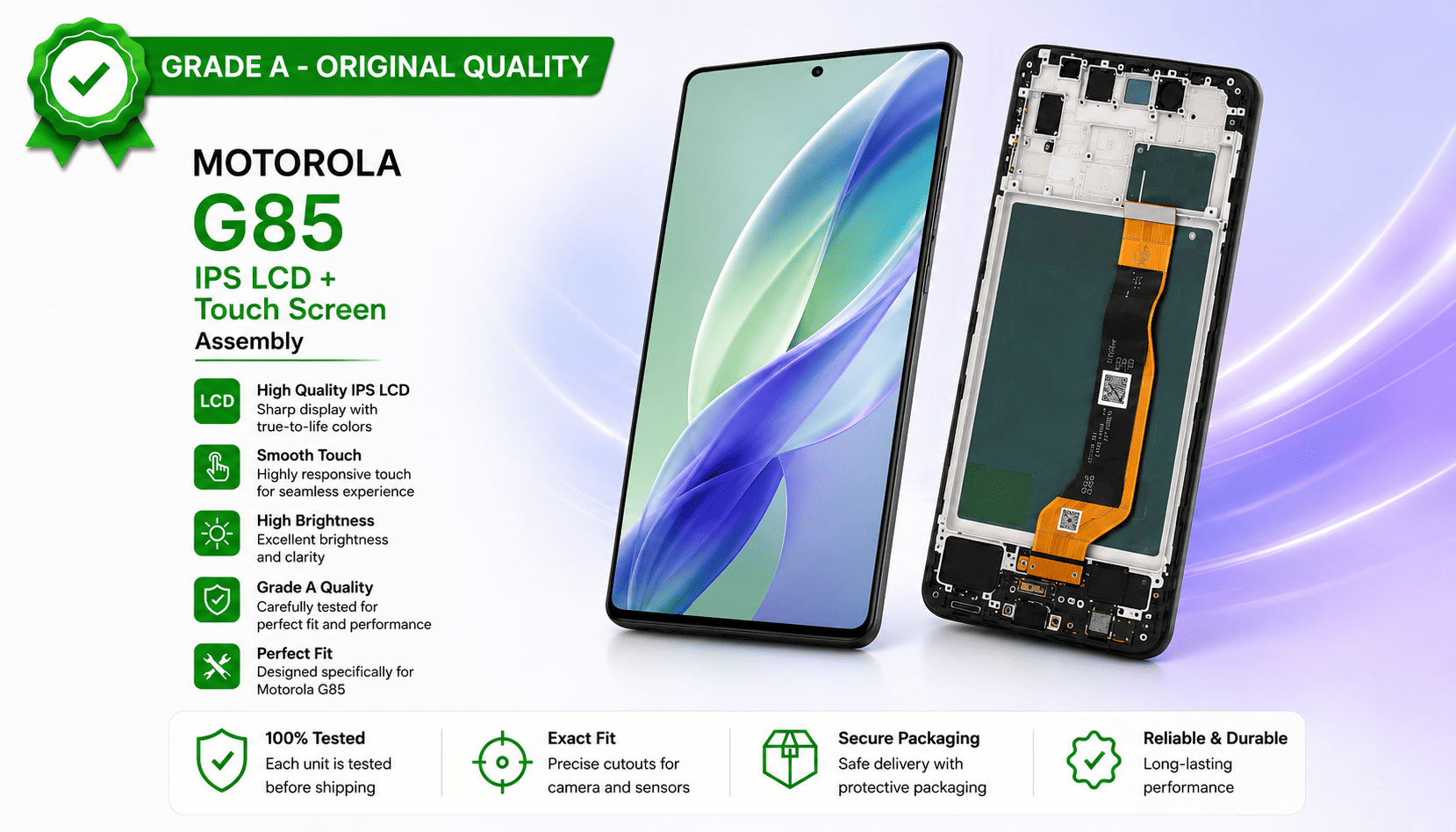 Motorola G85 IPS LCD + Touch Screen