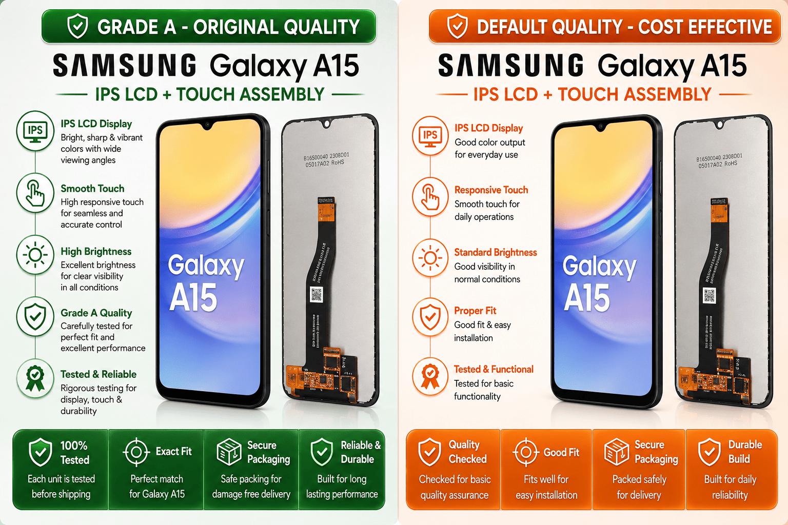 Samsung Galaxy A15 IPS LCD + Touch Assembly