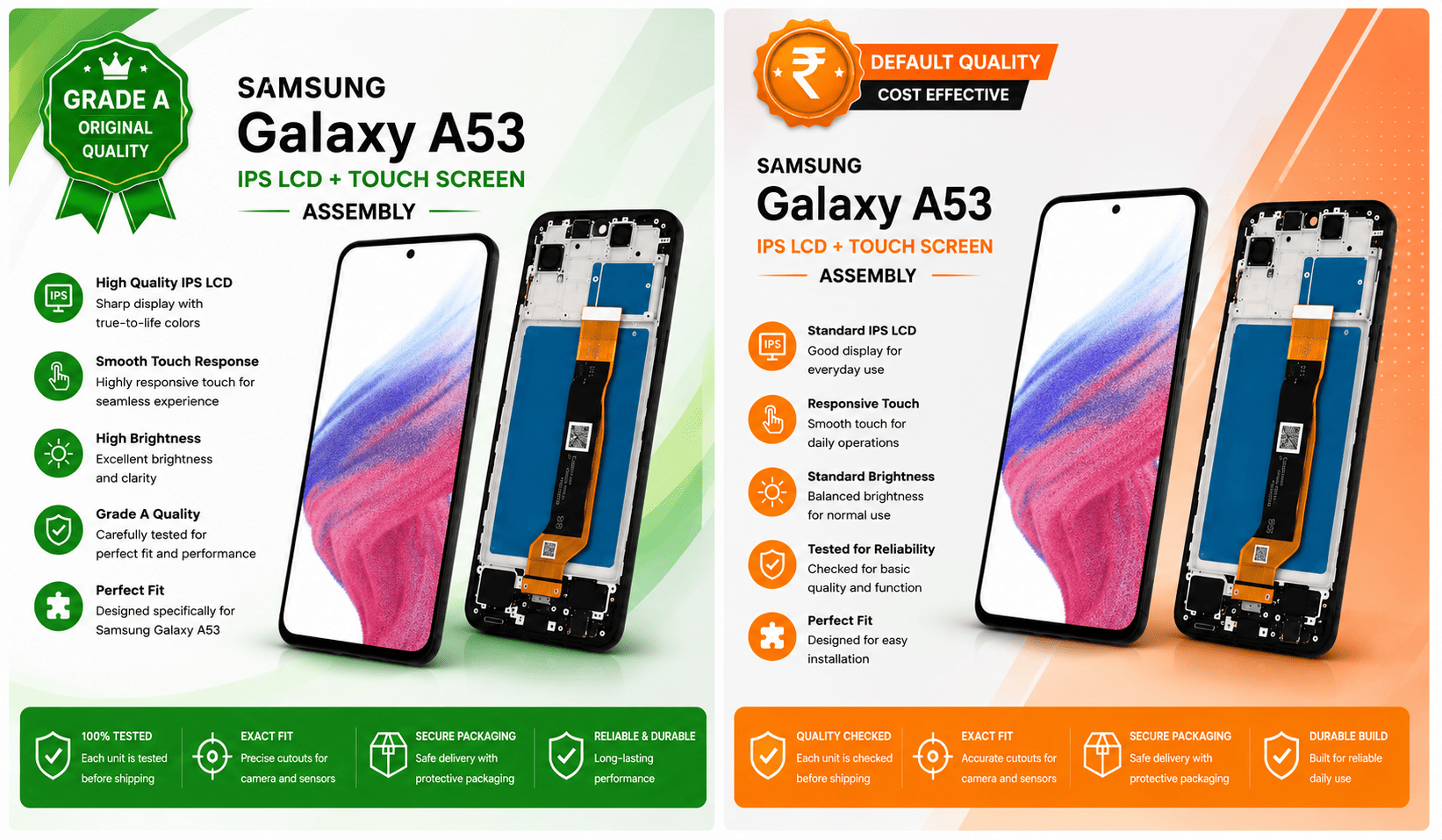 Samsung Galaxy M53 IPS LCD + Touch Assembly