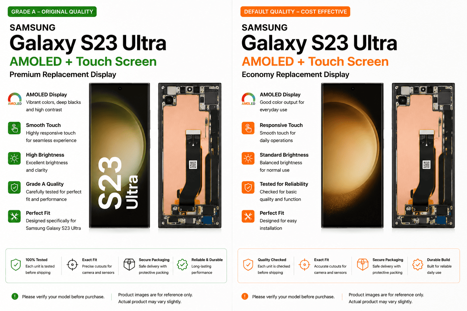 Samsung Galaxy S23 Ultra AMOLED + Touch Screen
